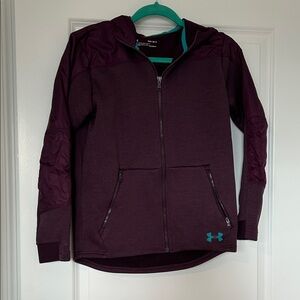 Under Armour Kids' Dark Purple Hooded Jacket